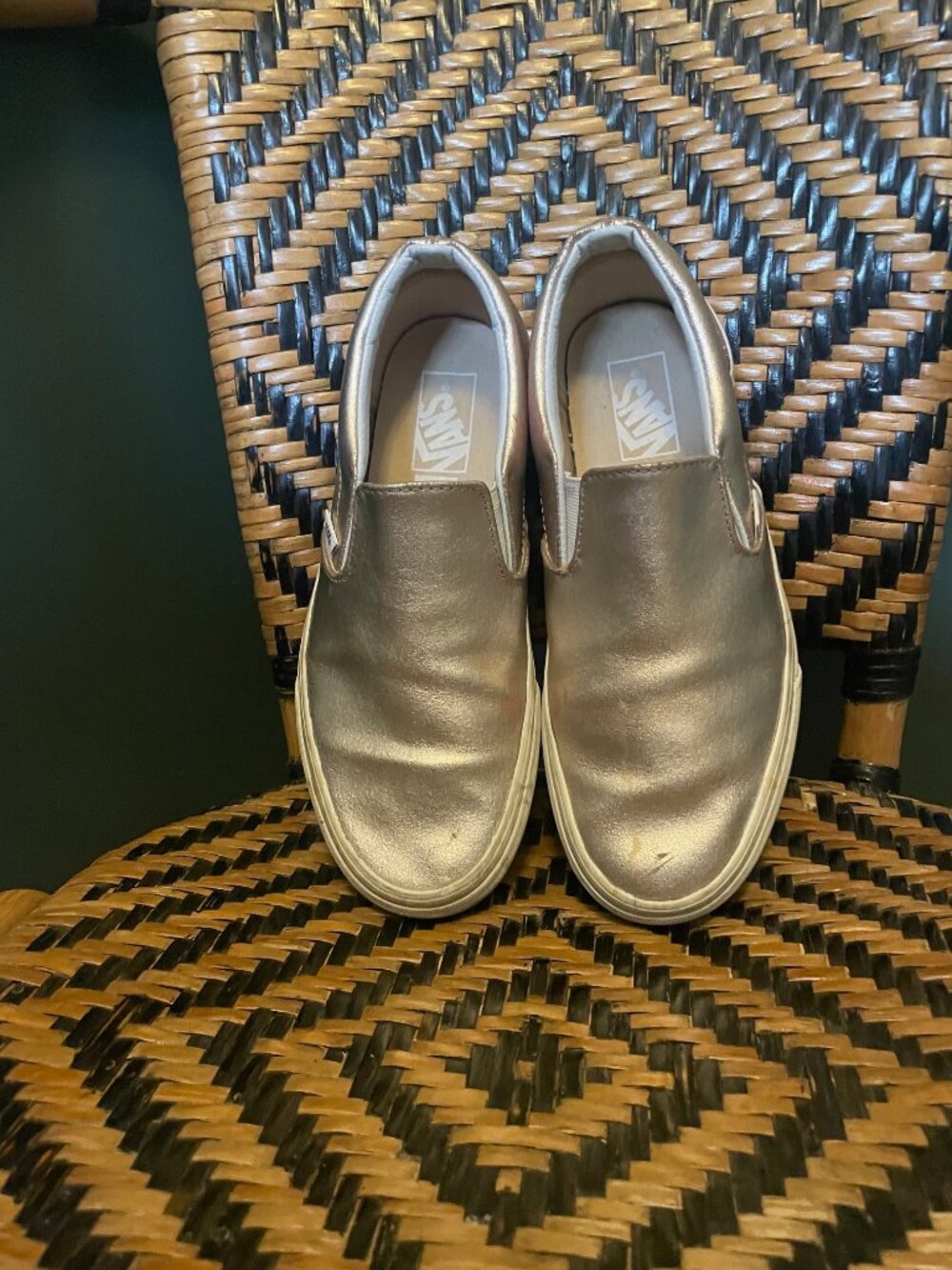 Rose Gold Vans Slip-on Sneakers Size 9 [Womens]